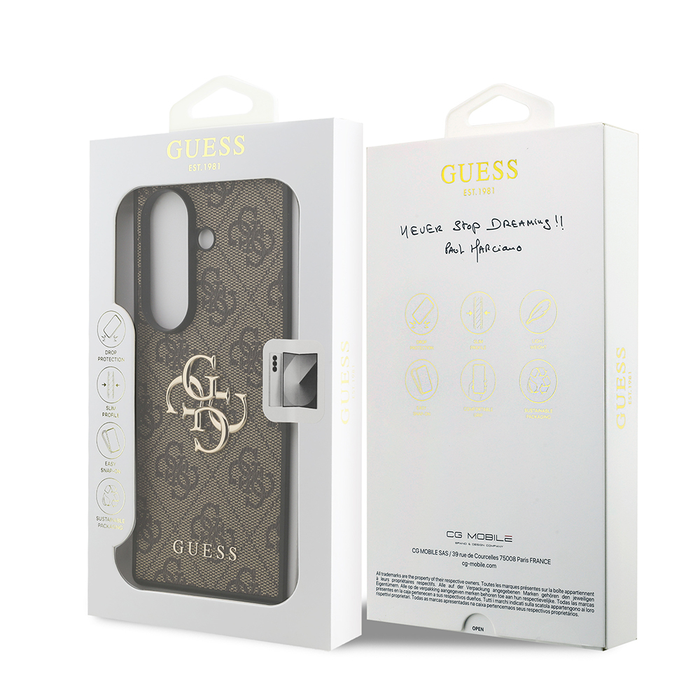 Galaxy Z Fold 7 Kılıf Guess Orjinal Lisanslı PU Deri Büyük Metal Logo Dizaynlı Kapak - 25
