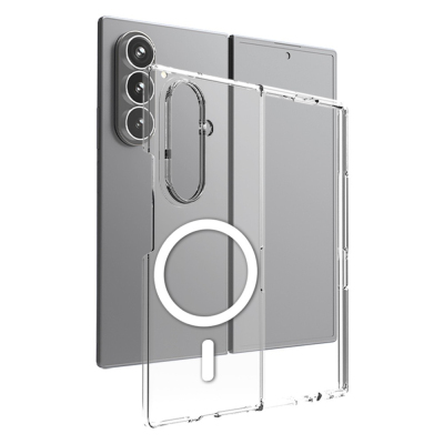 Galaxy Z Fold 7 Kılıf Kamera Korumalı M-safe Sert PC Zore Porto Kapak Şeffaf