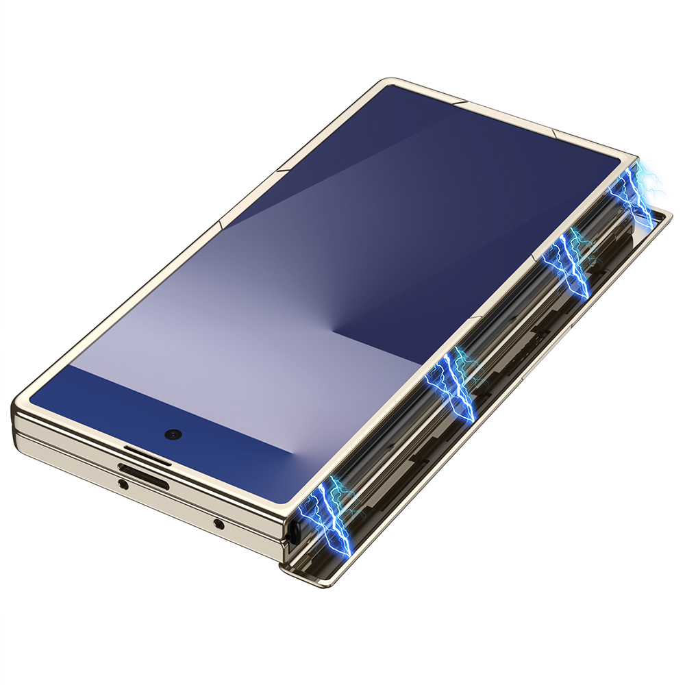 Galaxy Z Fold 7 Kılıf Kamera Korumalı Şeffaf Tasarımlı Zore Lego Standlı Kapak - 7