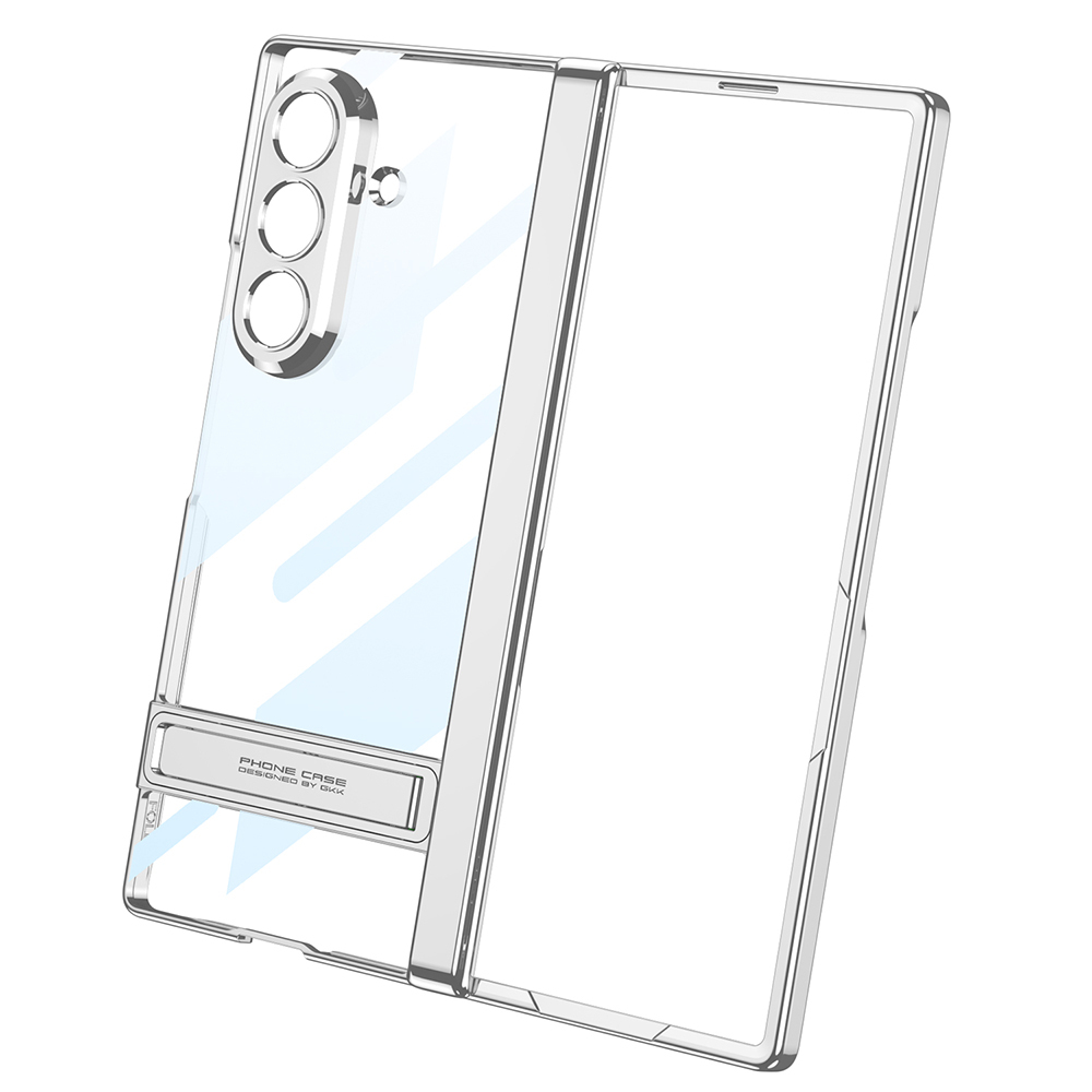 Galaxy Z Fold 7 Kılıf Kamera Korumalı Şeffaf Tasarımlı Zore Lego Standlı Kapak - 13