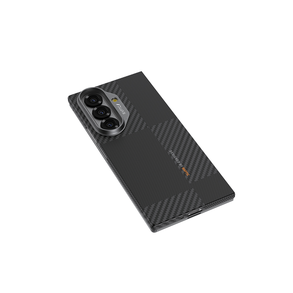 Galaxy Z Fold 7 Kılıf M-safe Şarj Özellikli 600D Metal Kamera Çerçeveli Raptic Aramid Fiber Geotik Serisi Kapak - 6
