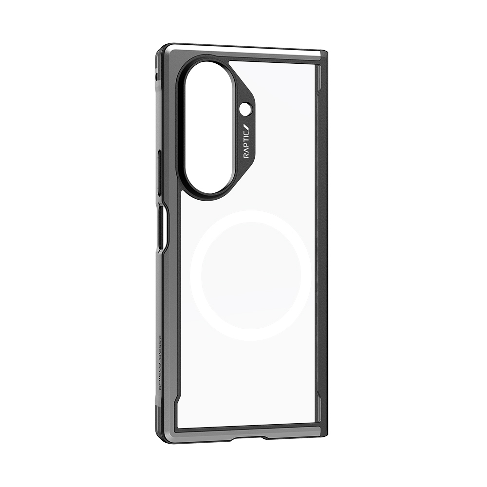 Galaxy Z Fold 7 Kılıf M-safe Şarj Özellikli Airbagli Raptic Shield Serisi Şeffaf Arka Yüzey Kapak - 7