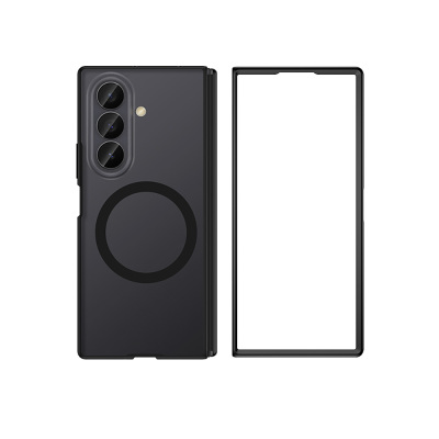 Galaxy Z Fold 7 Kılıf M-safe Şarj Özellikli Arkası Mat Sert PC Wlons Vena Kapak Siyah