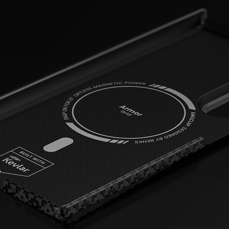 Galaxy Z Fold 7 Kılıf M-Safe Şarj Özellikli Benks ArmorAir ArmorGrid Serisi Kevlar Kapak - 9