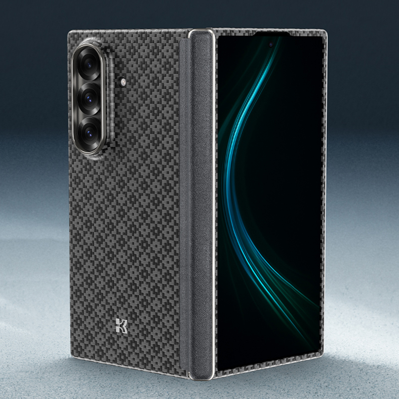 Galaxy Z Fold 7 Kılıf M-Safe Şarj Özellikli Benks ArmorAir ArmorGrid Serisi Kevlar Kapak - 7