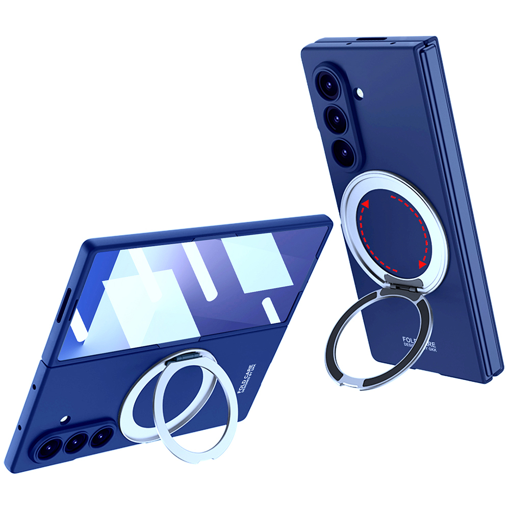 Galaxy Z Fold 7 Kılıf M-safe Şarj Özellikli Zore Kıpta Yüzüklü Kamera Korumalı Kapak - 3