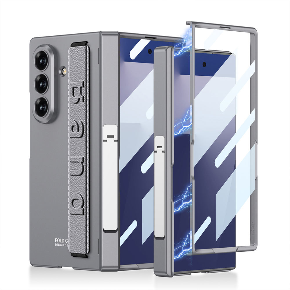 Galaxy Z Fold 7 Kılıf Zore Kıpta KPT-01 Standlı Kapak - 1