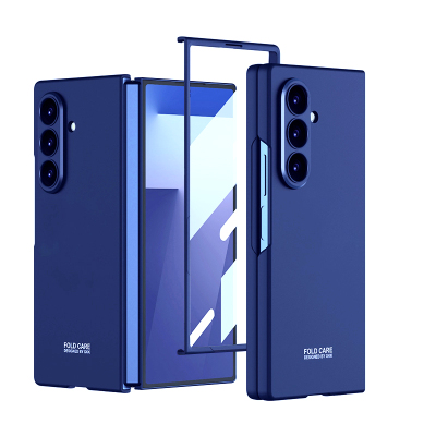 Galaxy Z Fold 7 Kılıf Zore Sert Kıpta Kapak Lacivert