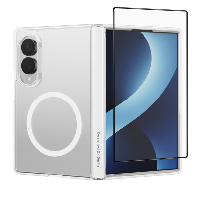 Galaxy Z Fold 8 Benks Crystal Grand Combo Üçlü Aksesuar Seti (Ön Arka Şeffaf Kapak + Ekran Koruyucu) Şeffaf