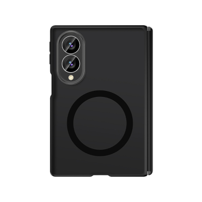 Galaxy Z Fold 8 Case with M-safe Charging Feature, Matte Hard PC Back, Wlons Vena Cover Black