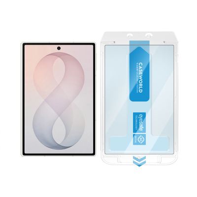 Galaxy Z Fold 8 CaseWorld Applicator Series 2.5D Eyesafe Blue Light Technology 0.33mm Tempered Glass Screen Protector + Application Tool Şeffaf