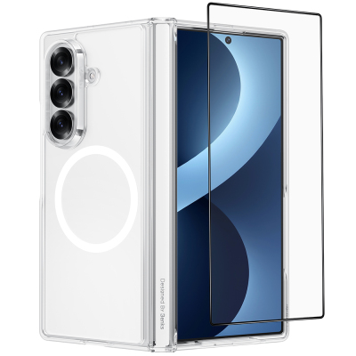 Galaxy Z Fold 8 Ultra Benks Crystal Grand Combo Triple Accessory Set (Front & Back Transparent Covers + Screen Protector) Şeffaf