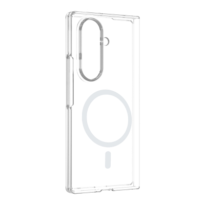 Galaxy Z Fold 8 Ultra Case with Camera Protection, M-safe Hard PC, Zore Porto Cover Şeffaf
