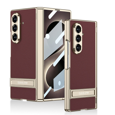Galaxy Z Fold 8 Ultra Case Zore Kıpta KPT-08 Stand Cover Plum