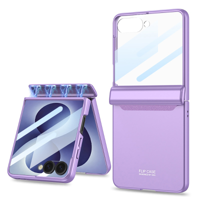Galaxy Z Fold 8 Ultra Case Zore M-Magnet Case Purple