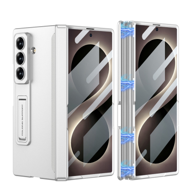 Galaxy Z Fold 8 Ultra Case Zore M-Magnet Case Silver
