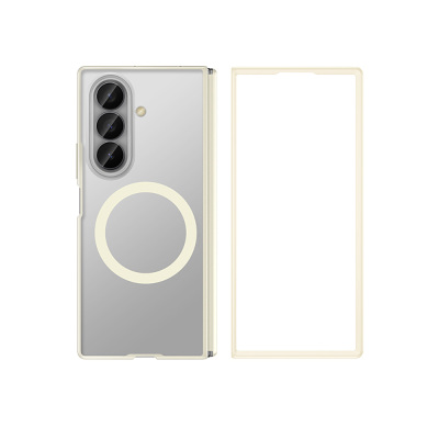 Galaxy Z Fold 8 Ultra Kılıf M-safe Şarj Özellikli Arkası Mat Sert PC Wlons Vena Kapak Açık Gri