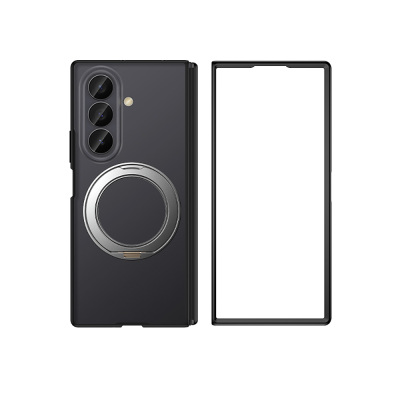 Galaxy Z Fold 8 Ultra Kılıf M-safe Şarj Özellikli Arkası Mat Sert PC Wlons Vena Standlı Kapak Siyah