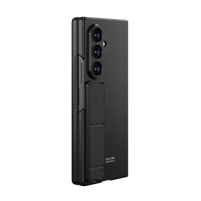 Galaxy Z Fold 8 Ultra Kılıf Standlı Zore Kıpta Qstand Kapak Siyah