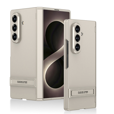 Galaxy Z Fold 8 Ultra Kılıf Zore Kıpta Standlı Kapak Titanyum