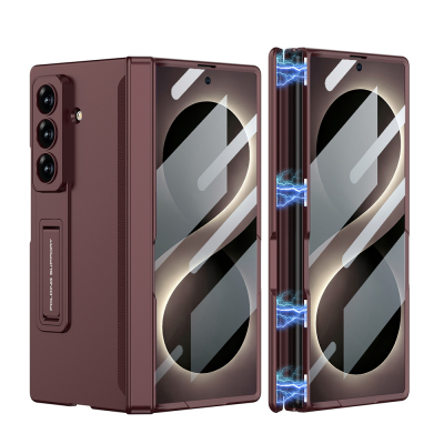Galaxy Z Fold 8 Ultra Kılıf Zore M-Magnet Kılıf Koyu Mor