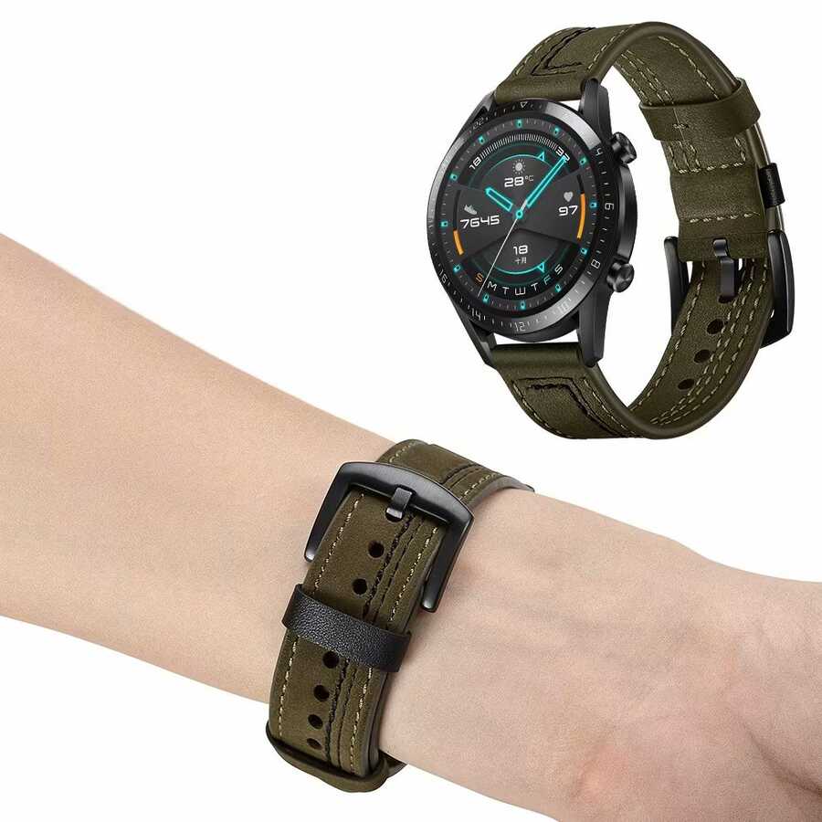 Gear S2 (20mm) KRD-19 Leather Band - 7