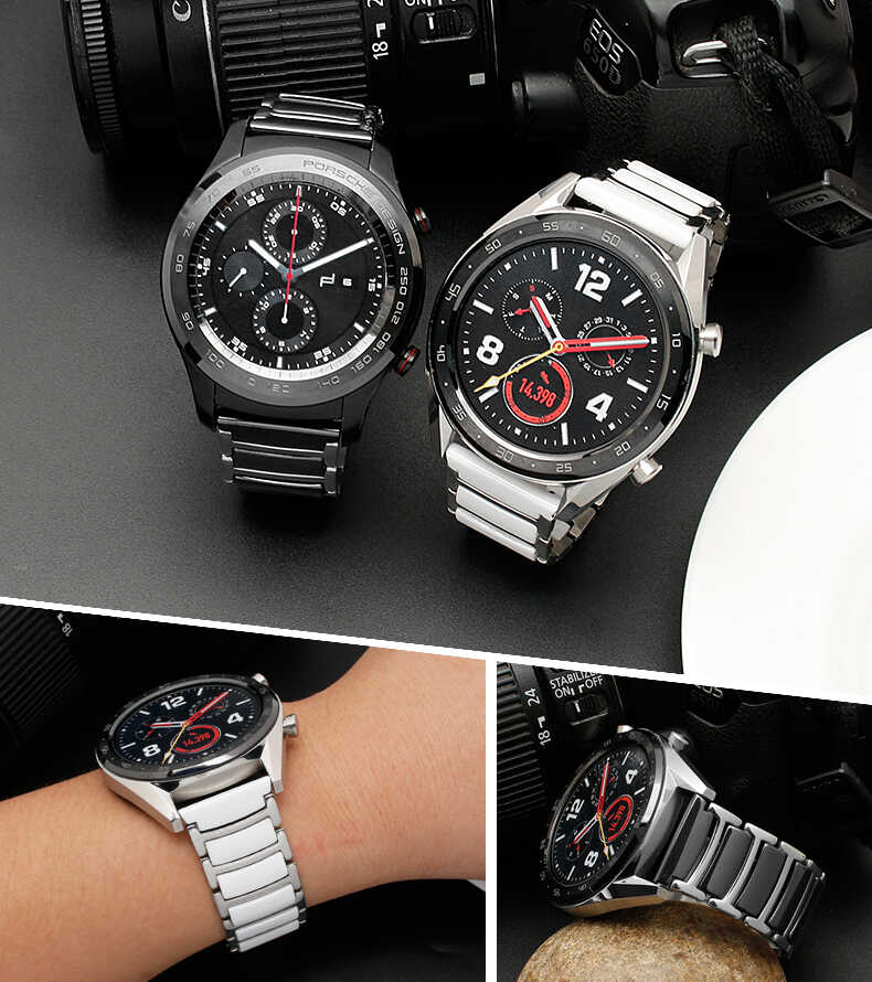 Gear S2 (20mm) Ceramic Metal Band - 5