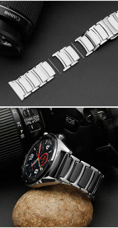Gear S2 (20mm) Ceramic Metal Band - 9