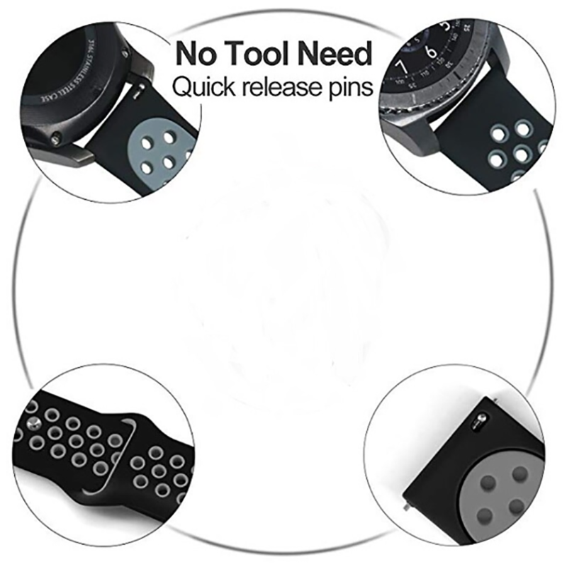 Gear S3 (22mm) KRD-02 Silicon Band - 8