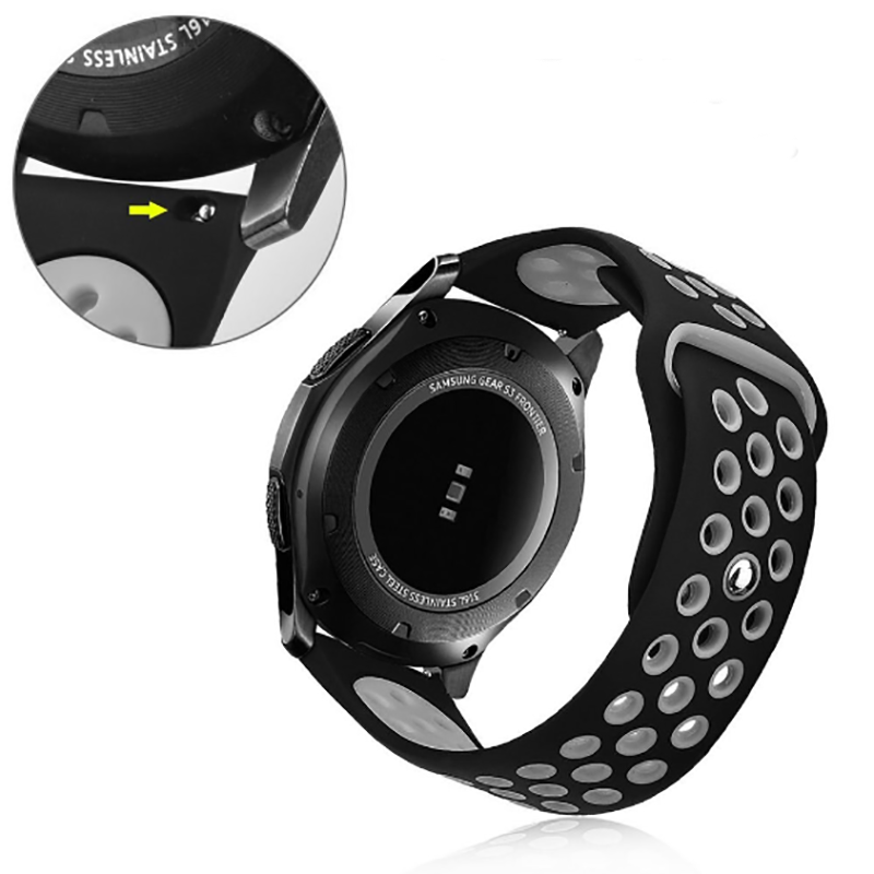 Gear S3 (22mm) KRD-02 Silikon Kordon - 4