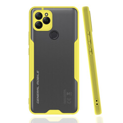 General Mobile 21 Case Zore Parfe Cover Yellow