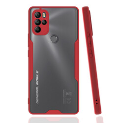 General Mobile 21 Pro Case Zore Parfe Cover Red