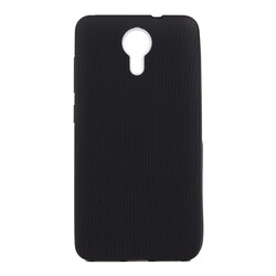General Mobile 4G Android One Case Zore Line Silicon Cover Black