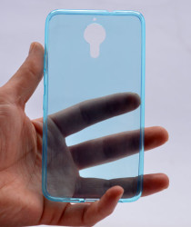 General Mobile 5 Plus Kılıf Zore Ultra İnce Silikon Kapak 0.2 mm Mavi