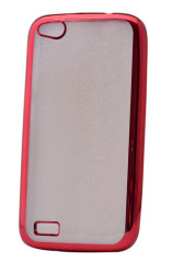 General Mobile Discovery E3 Kılıf Zore Lazer Kaplama Silikon Kırmızı