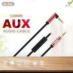 Go Des GAC-207 Aux Audio Cable Red