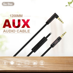 Go Des GAC-207 Aux Audio Cable Black