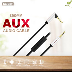 Go Des GAC-207 Aux Audio Cable White
