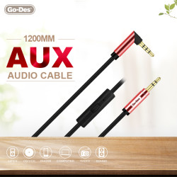 Go Des GAC-207 Aux Audio Kablo Kırmızı