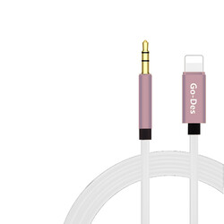 Go Des GAC-301 Lightning Aux Cable Rose Gold