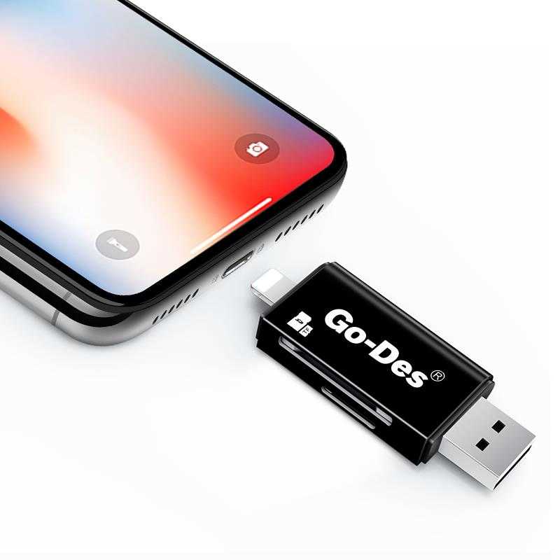 Go Des GD-DK102 Lightning Card Reader - 6