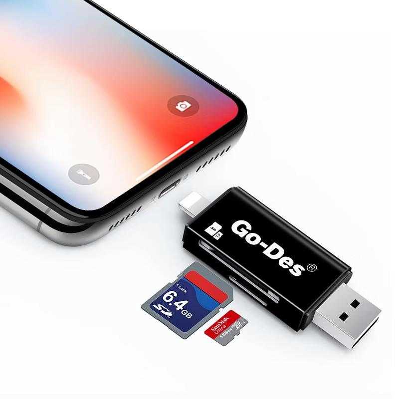 Go Des GD-DK102 Lightning Card Reader - 13
