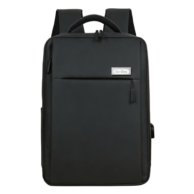 Go Des GD-6002 Nefes Alabilen Kumaş Şok Emici Omuz Askılı Laptop ve Notebook Sırt Çantası Siyah