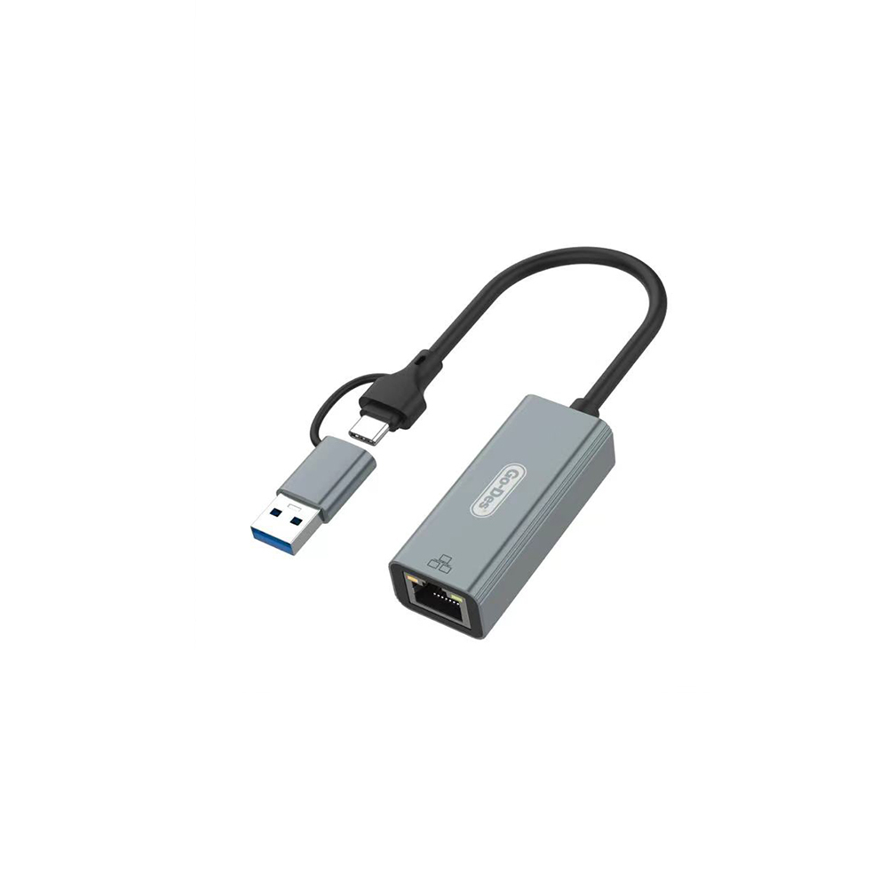 Go Des GD-6871 RJ45 Type-C ve USB-A Ethernet Dönüştürücü Kablo 100Mbps - 2