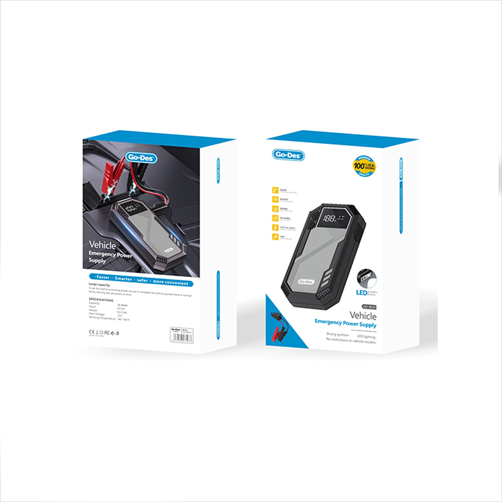 Go Des GD-B635 LED Işıklı Araç Akü Acil Durum Takviye Güç Kaynağı 12V - 9