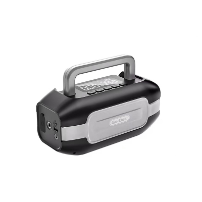 Go-Des GD-B636 LED Light Car Battery Emergency Booster Power Supply and Air Compressor 10000mAh Black