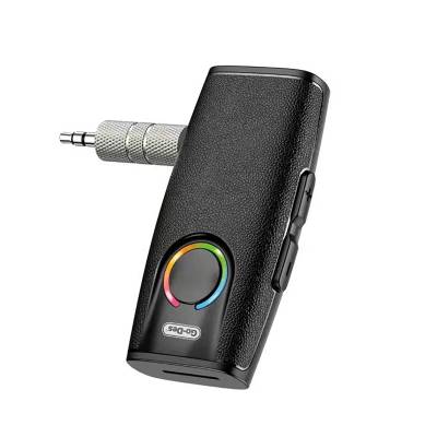 Go Des GD-BT203 Wireless Audio Receiver Bluetooth 5.3 Adapter with Aux Input Black