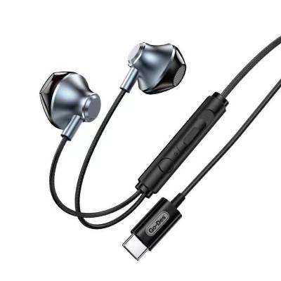 Go Des GD-EP216 Type-C Metal Headphones Black