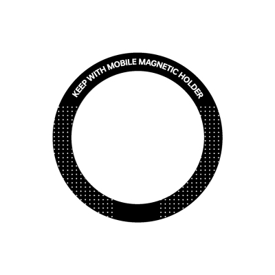 Go Des GD-G026 Halo Series Double Metal M-safe Ring Black