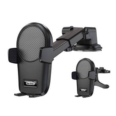 Go Des GD-HD211 2 in 1 Car Phone Holder Black